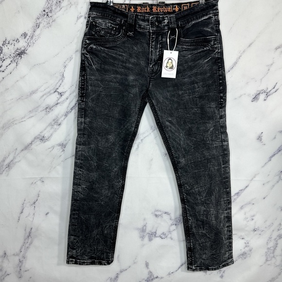 Rock Revival Other - Rock Revival | Jack Slim Straight Black Jeans | 36
